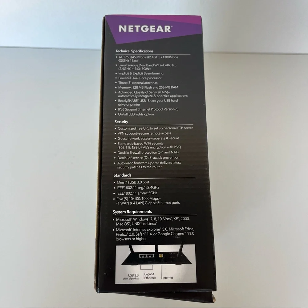 NETGEAR Nighthawk AC1750 Smart WiFi Router - Picture 8 of 9